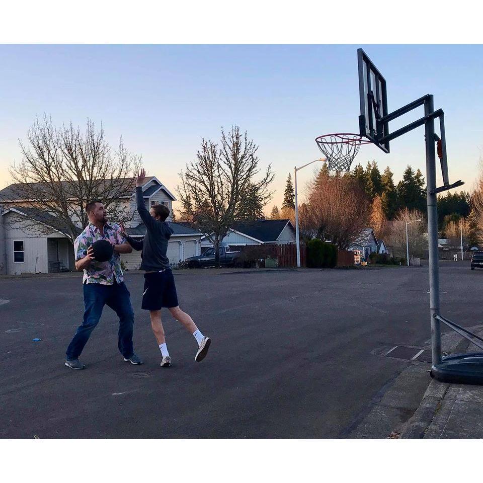 Basketball has become a way of life on these sunny spring nights!