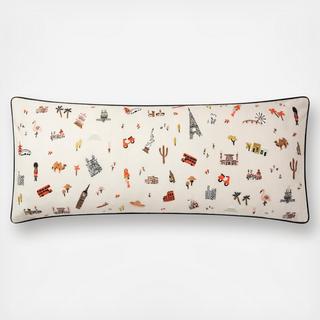 Sightseeing Lumbar Throw Pillow