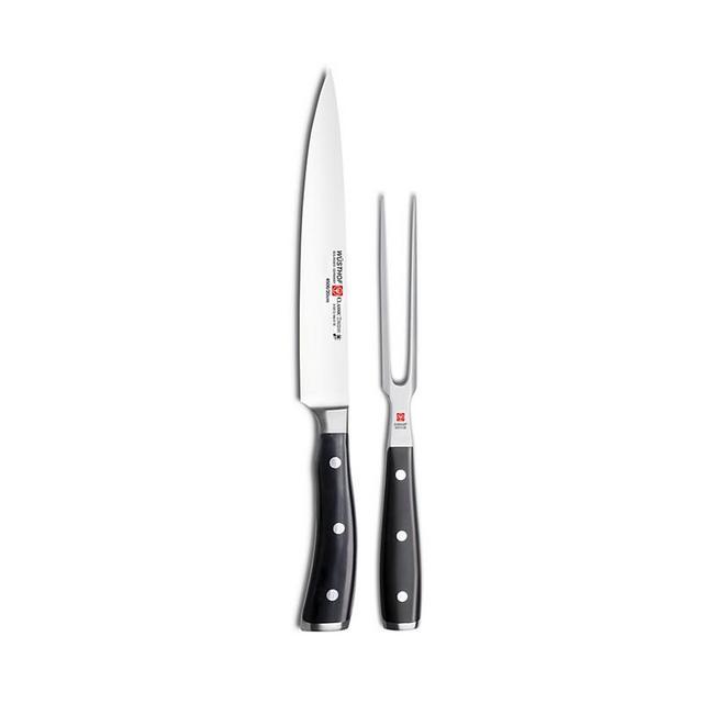 W&uuml;sthof - Wusthof Classic Ikon 2-Piece Carving Set