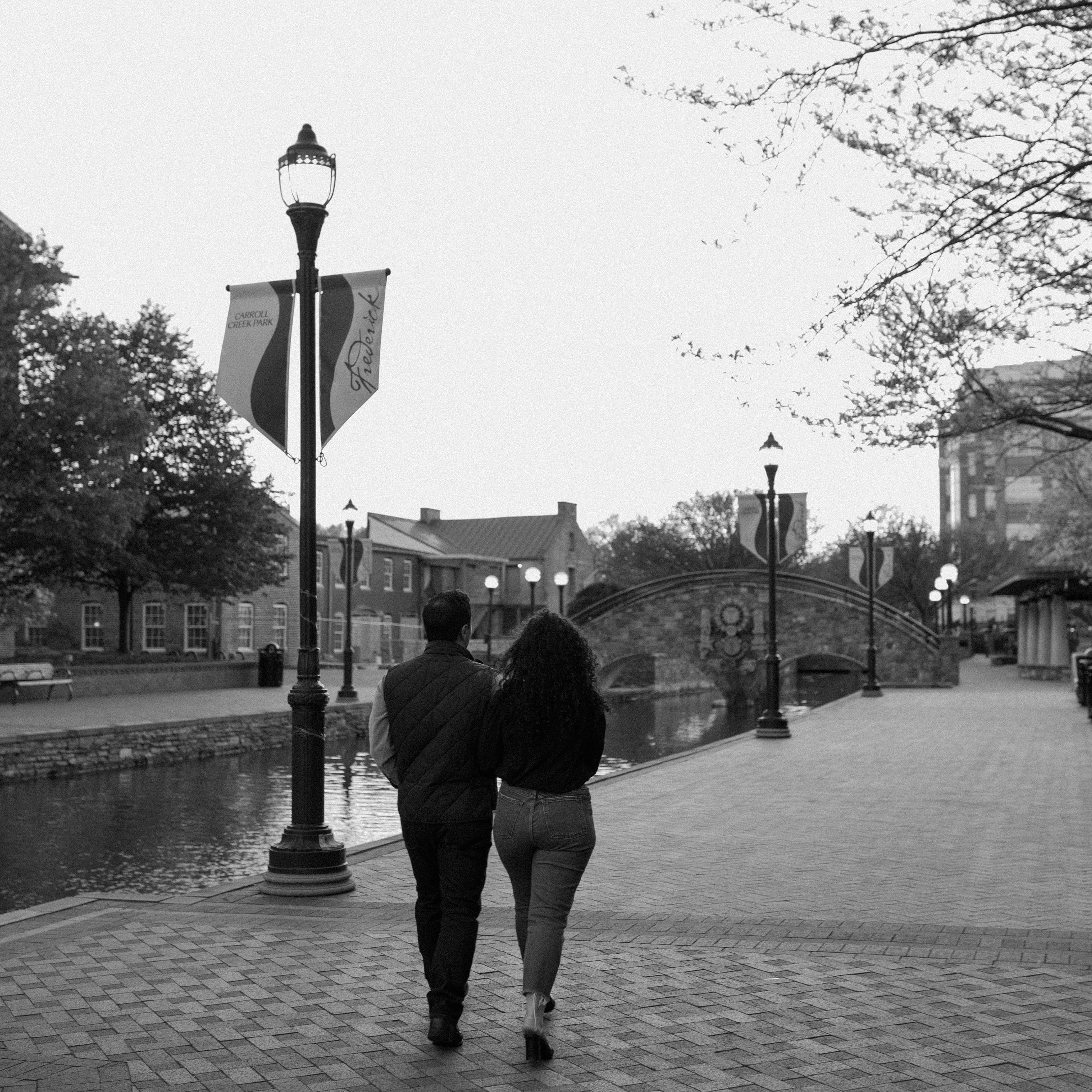 Walking along the canal in Frederick