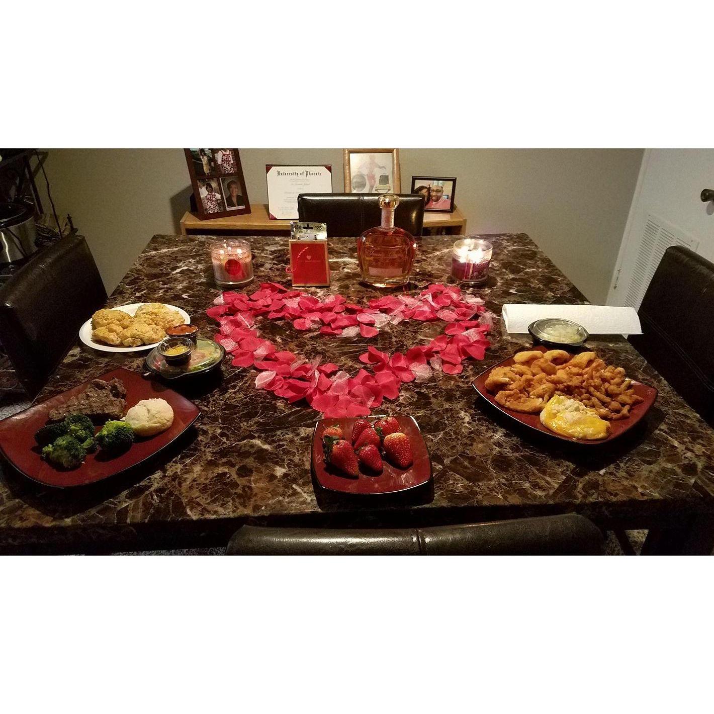 Valentines Day 2018 was so special...we had Daniel's favorite, Red Lobster.