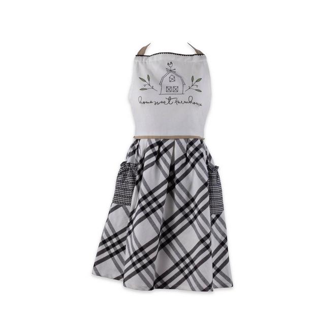 Cotton Home Sweet Farmhouse Apron Black - Design Imports