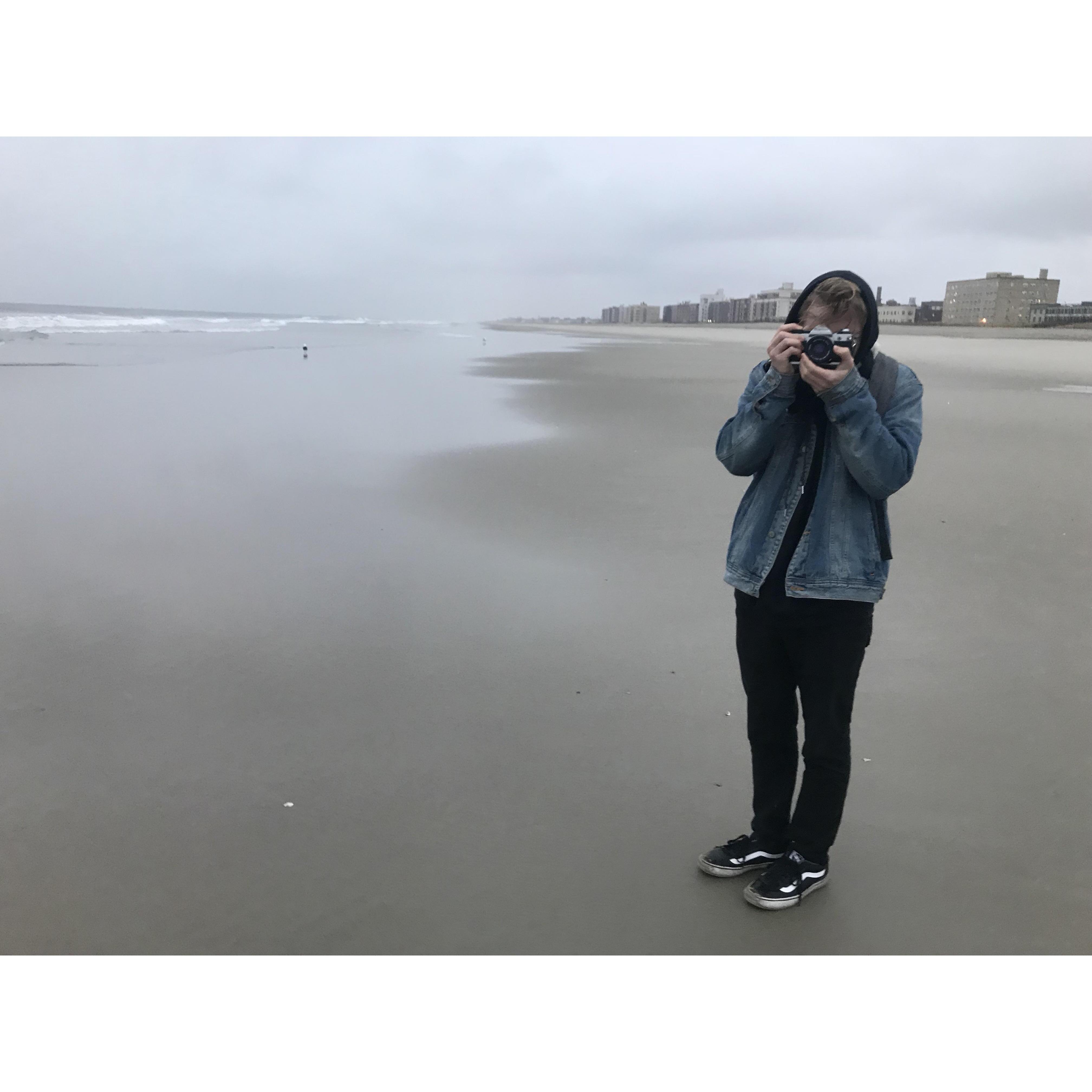 J took V to the beach for her 21st birthday.