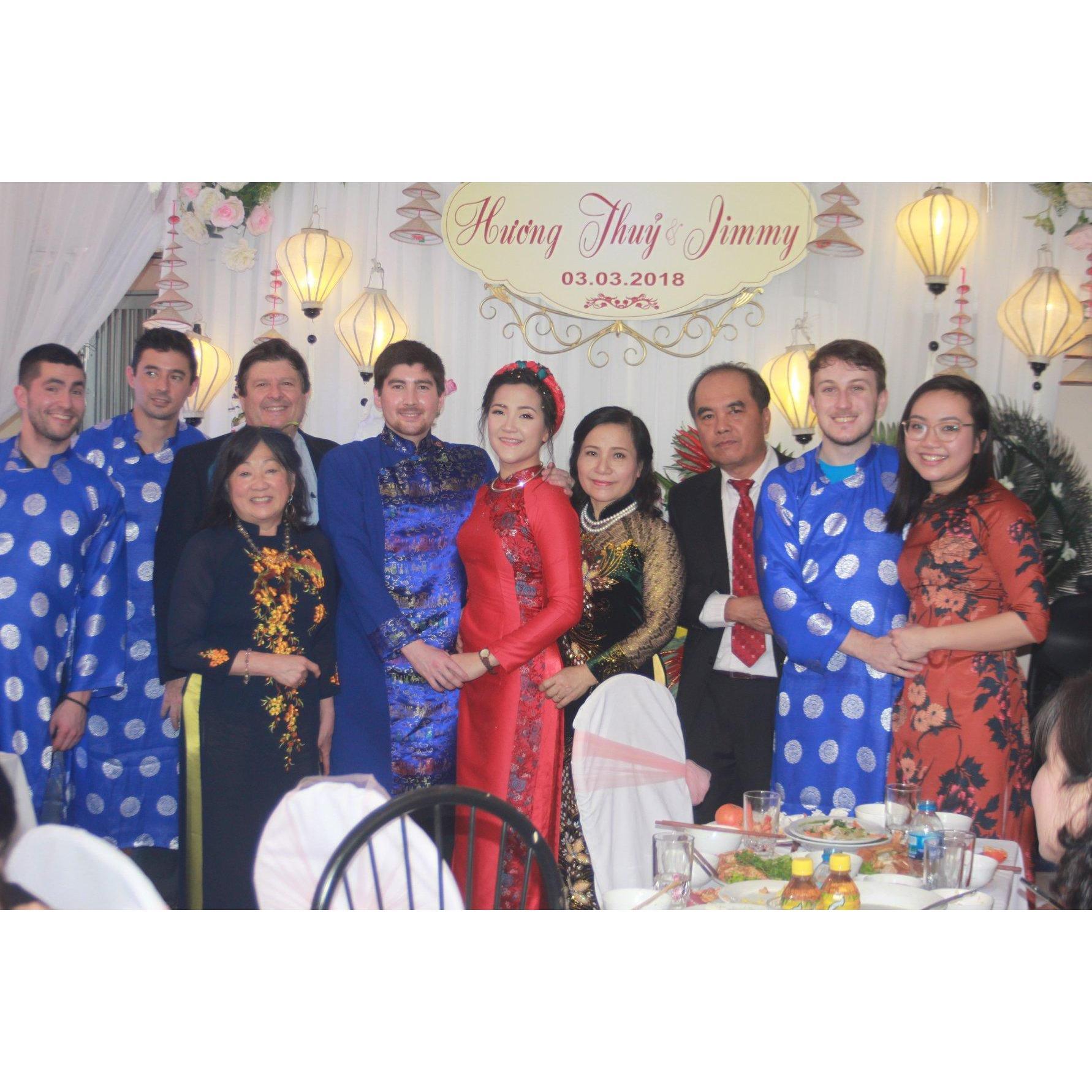 Nathan and Nhi went back to Viet Nam in March 2018 to celebrate Thuy and Jimmy's wedding (Ha Noi, Viet Nam)