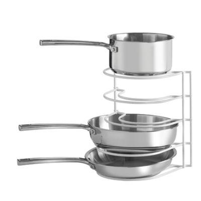SALT™ Pot and Pan Organization Rack in White