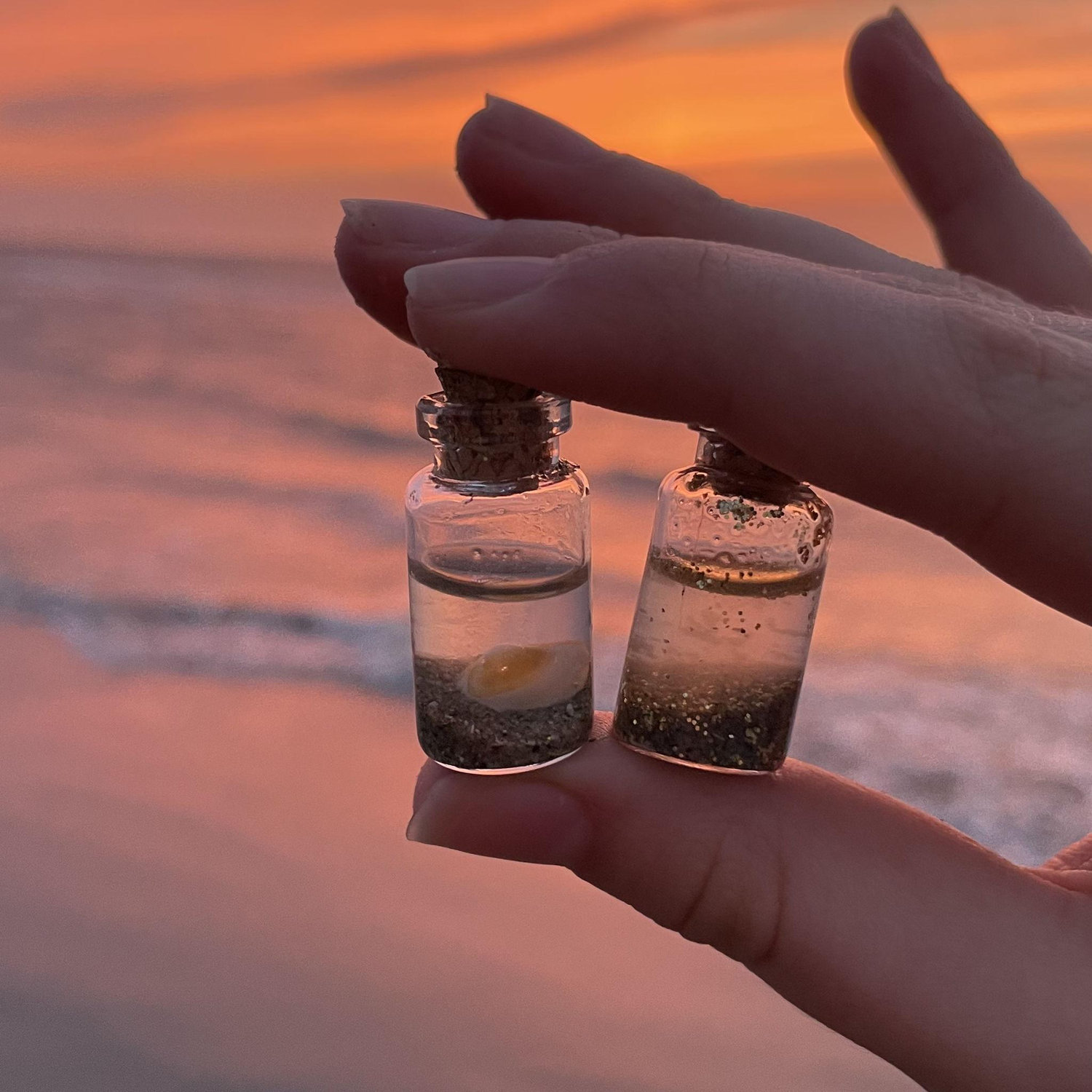 The beautiful sunset on the day we started dating