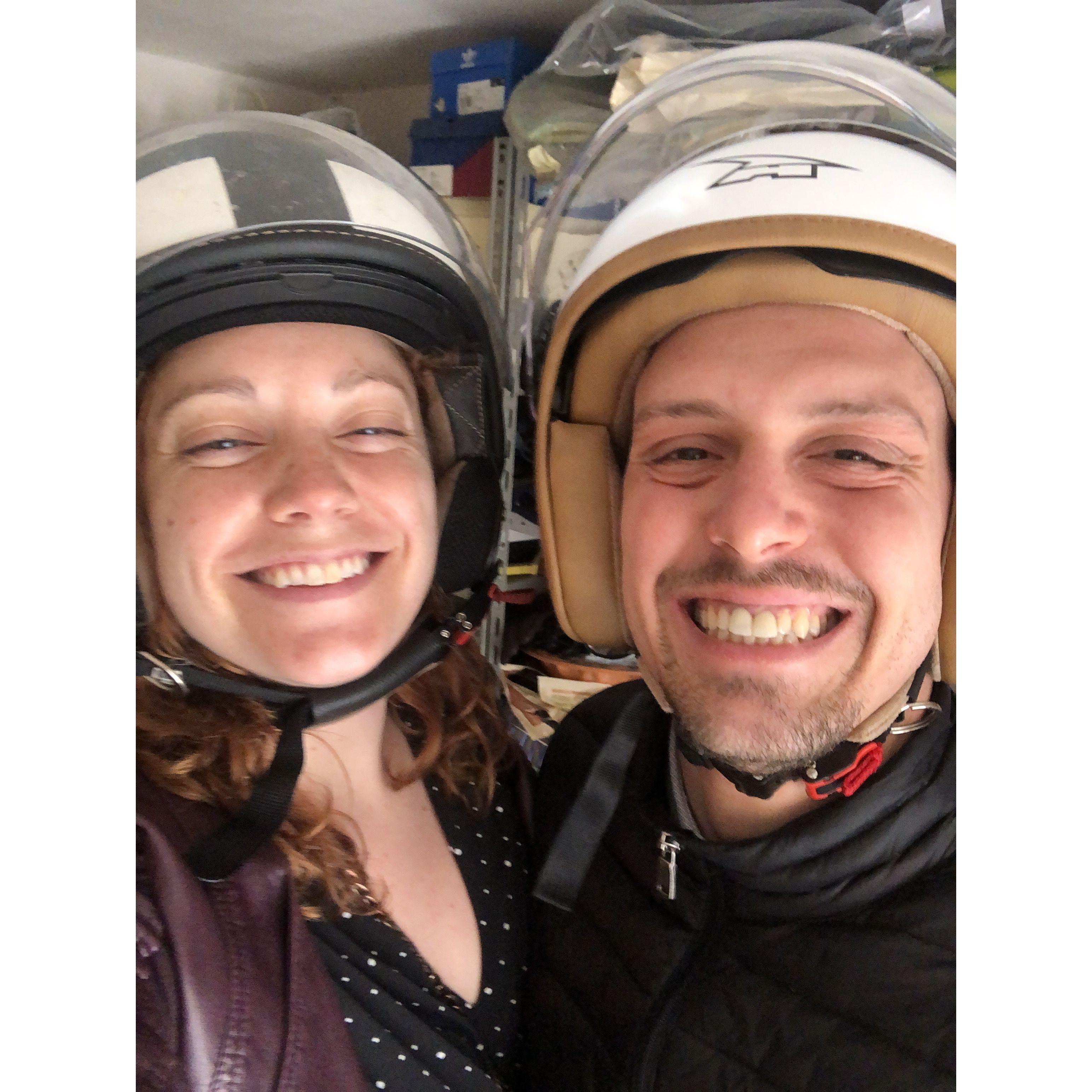 Visiting Francesco's hometown in 2019