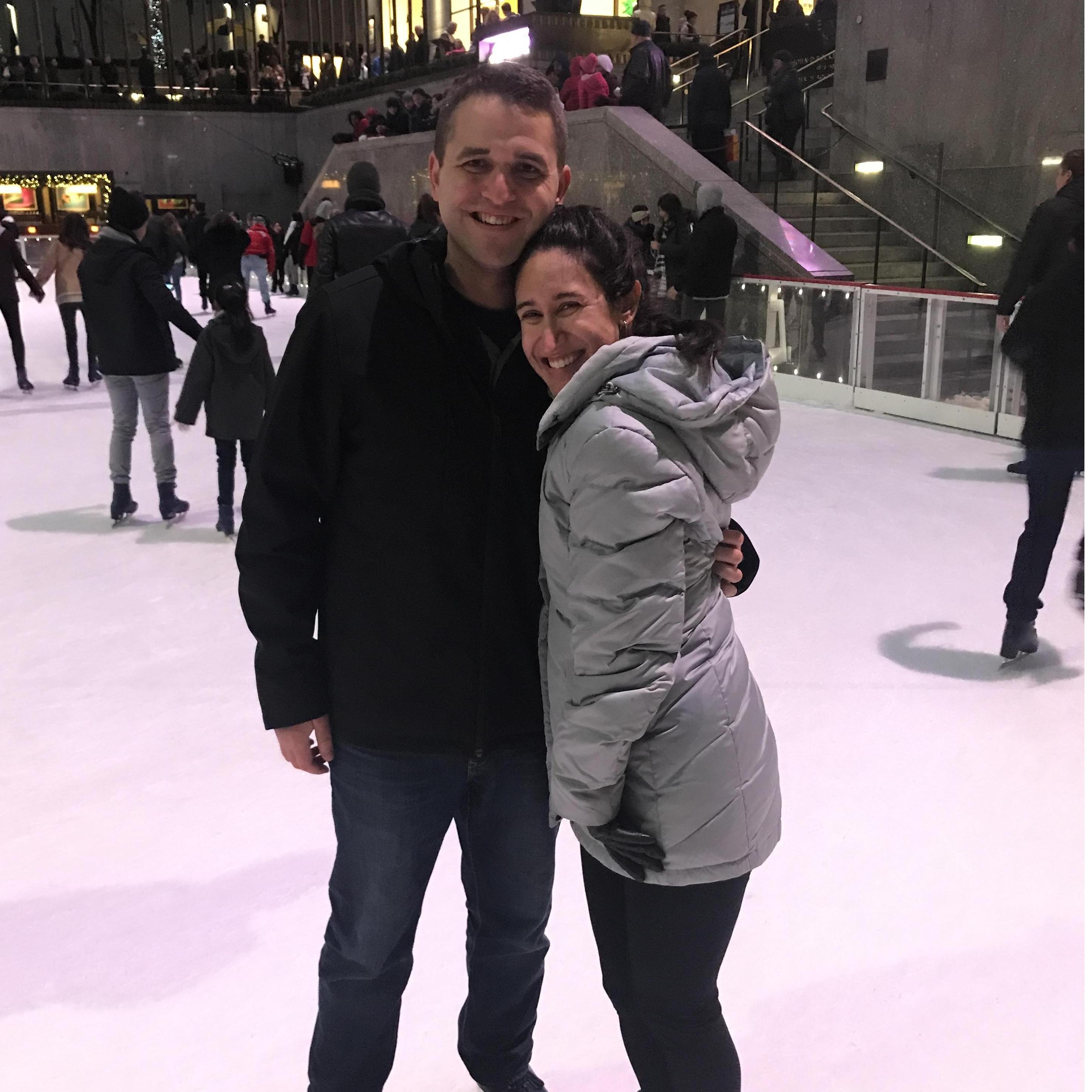 First photo together ice skating at Rockefeller Center. Sam did not post this on the gram although she did text it to anyone who would listen about her new boyfriend!