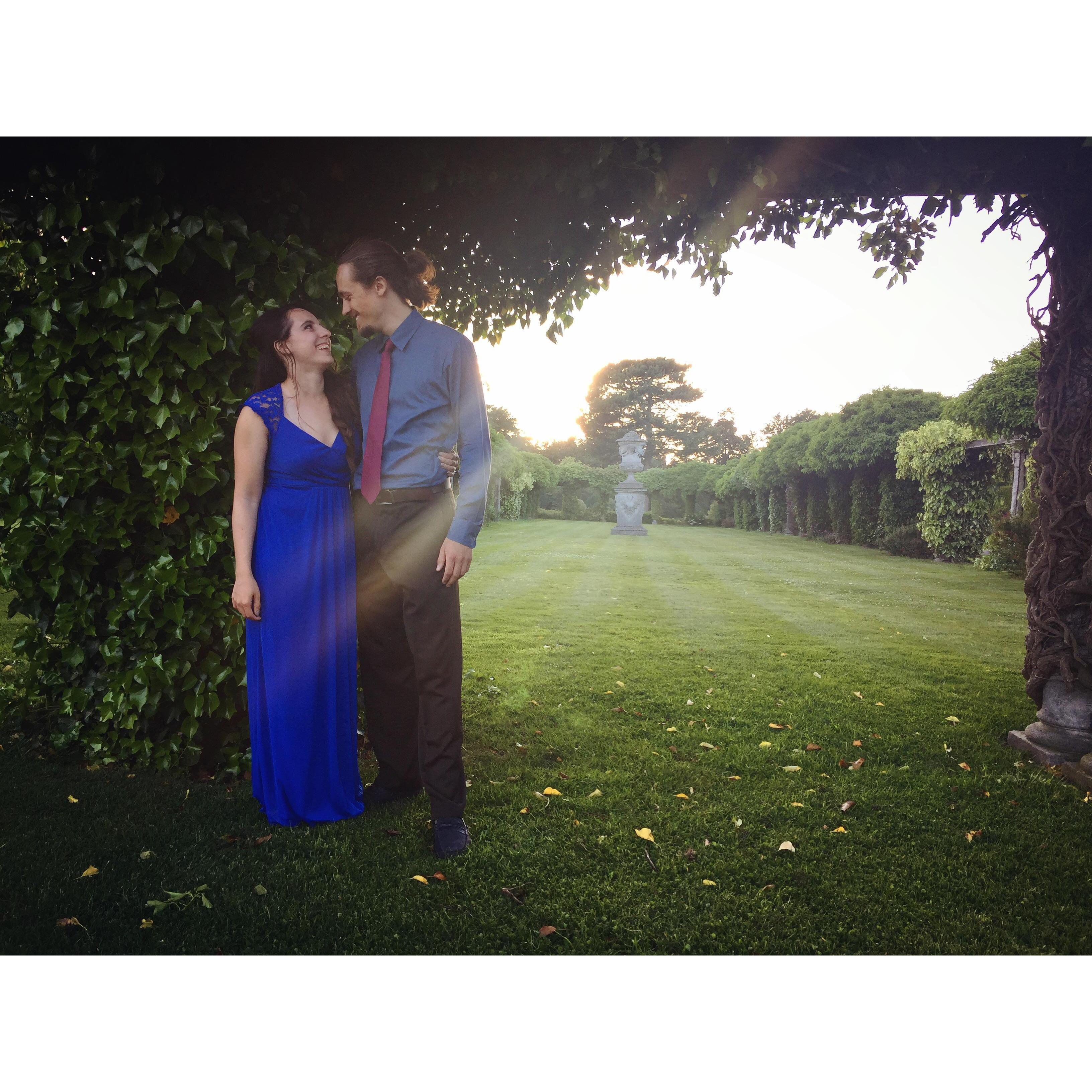 At Kelsey Roberts' (one of Kira's bridesmaids) wedding in Cheshire, England, Summer 2017
