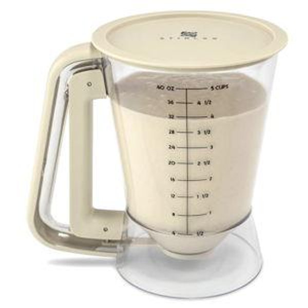 Premium Batter Dispenser for Pancakes, Cupcakes, Crepes, Waffles, Muffins, Griddle Breakfast Accessory, baking tool