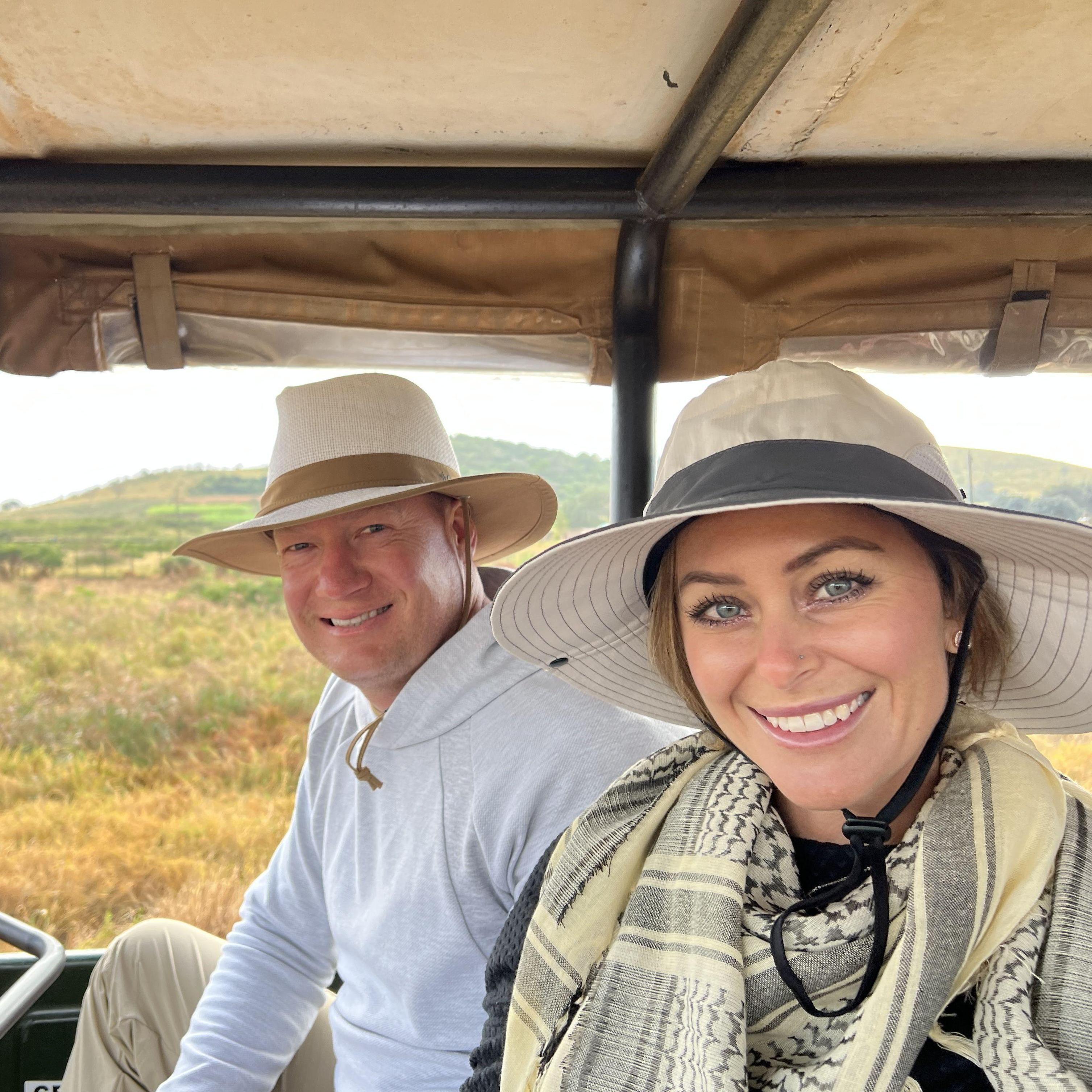 Experiencing an African Safari together at Zulu Nyala, South Africa!