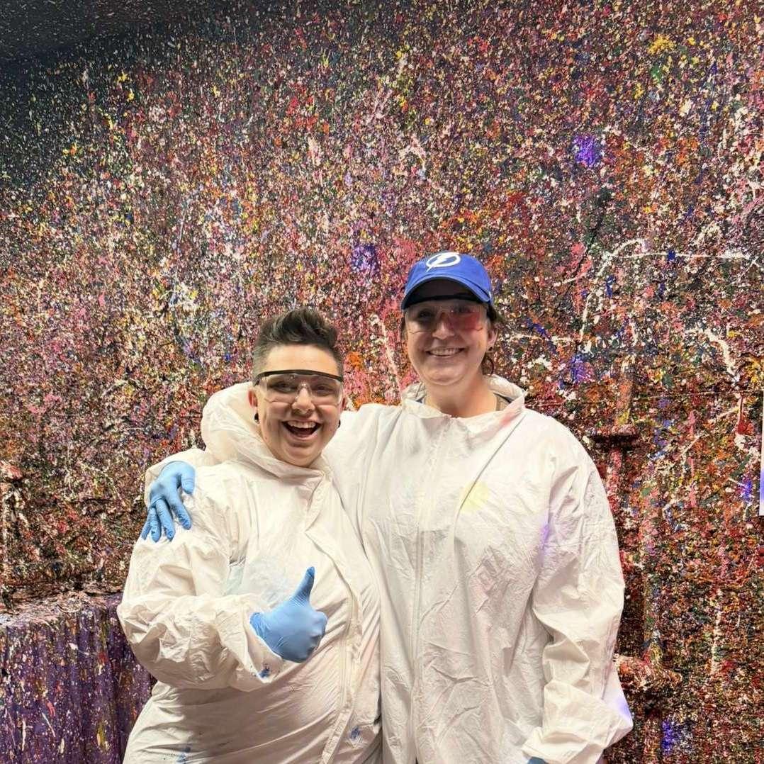 Splatter Paint date night