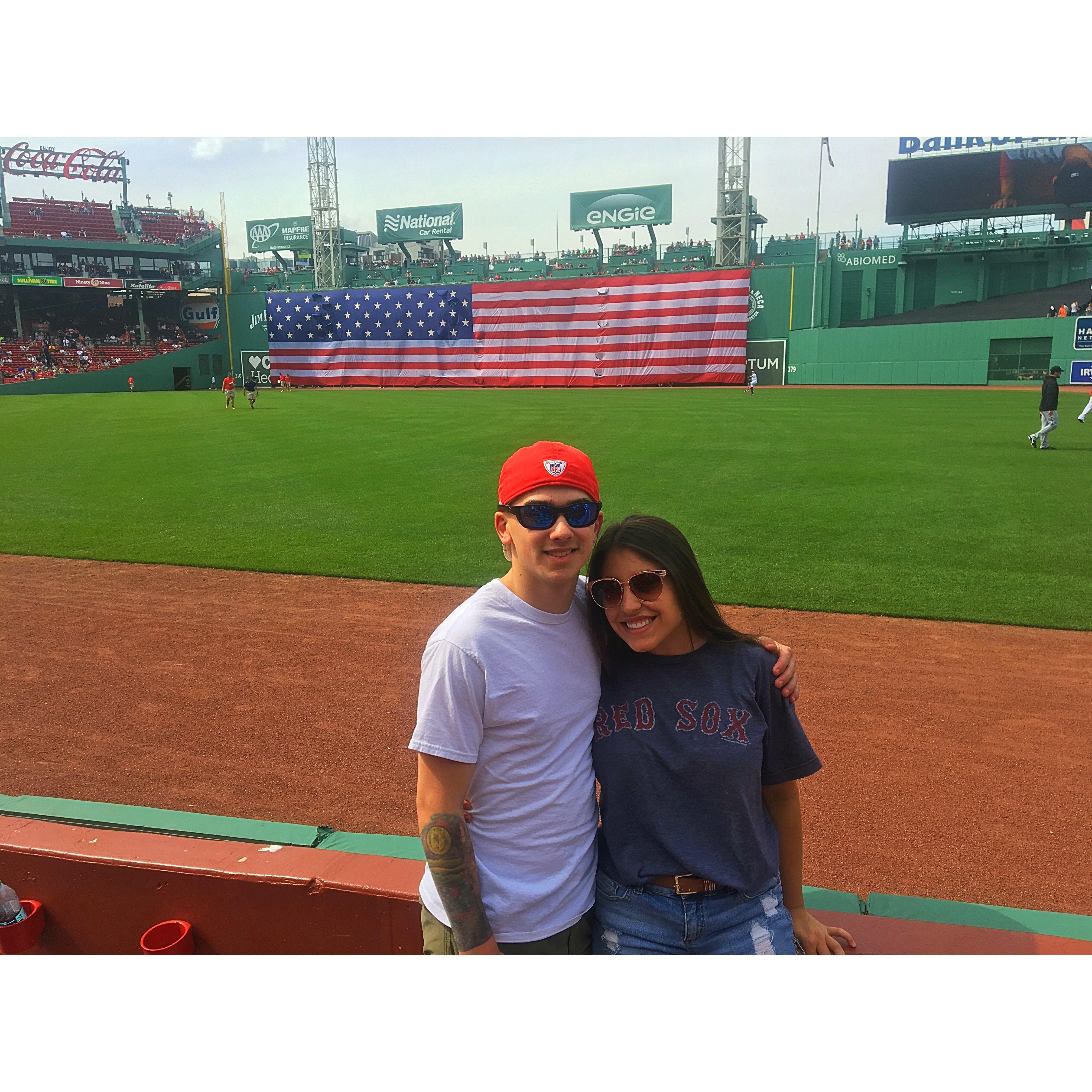 Our first Sox game!
