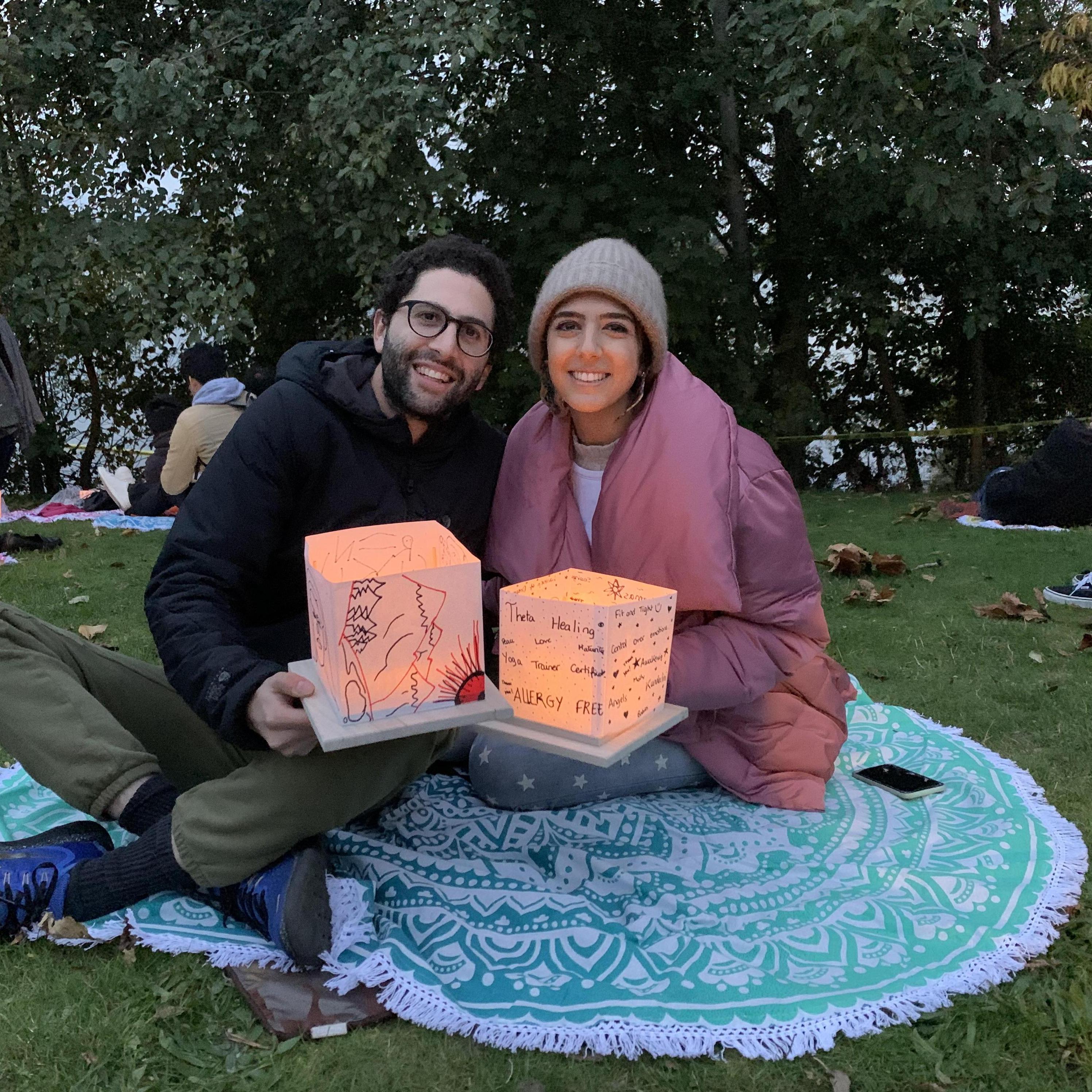 At a lantern festival in Seattle!