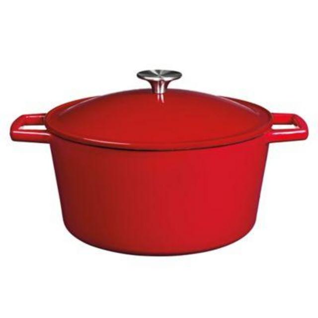 Artisanal Kitchen Supply® 5 qt. Enameled Cast Iron Dutch Oven in Red
