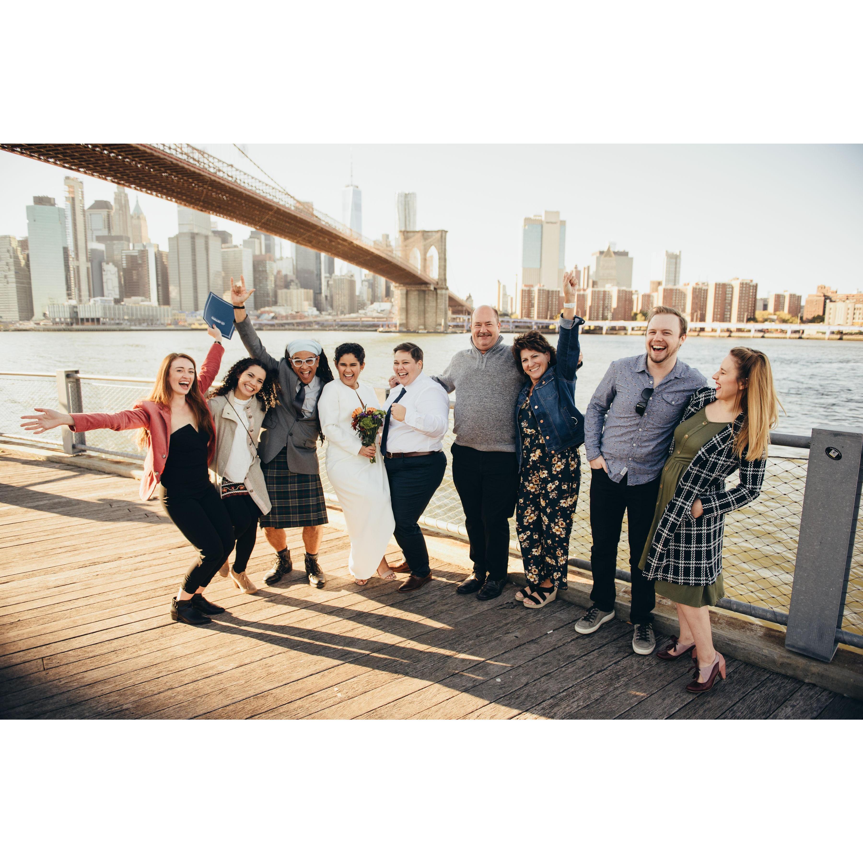 We celebrated our marriage with close friends and family in the midst of the pandemic
Credit @nicoleadrianna.photos