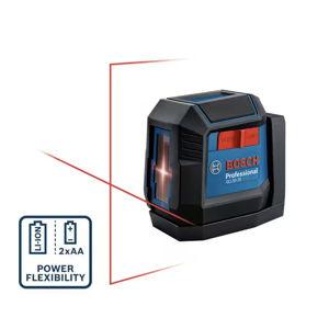 50 ft. Dual Power Battery Red Beam Self-Leveling Cross-Line Laser Level