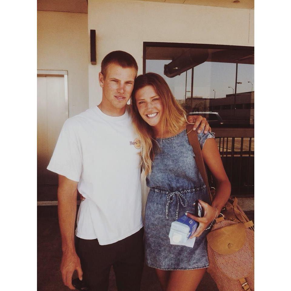Before we officially were "boyfriend" and "girlfriend," Jeff dropped me off at the airport for my first year of college at UH Manoa.