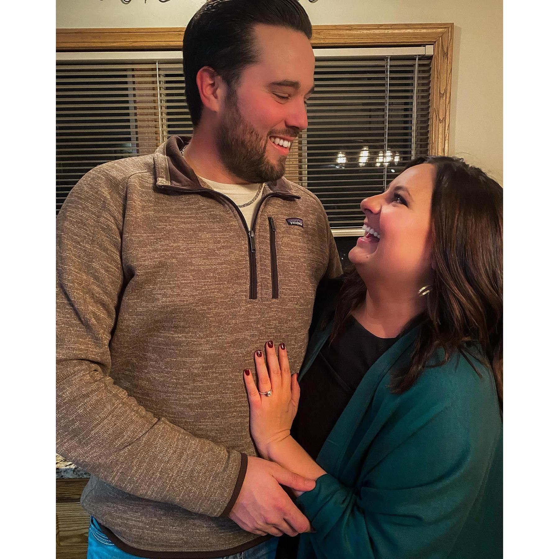 The night Elliot asked Bethany to be his forever. 
12/20/20.