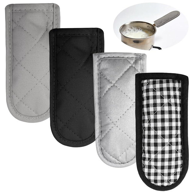 Cast Iron Handle Cover 4 Pcs Cast Iron Skillet Handle Covers Heat Resistant Lodge Handle Cover for Kitchen