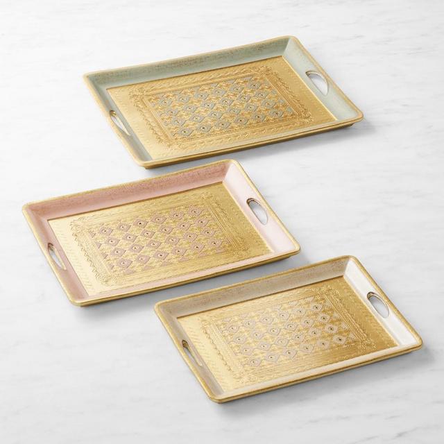 Florentine Wood Rectangular Nesting Trays