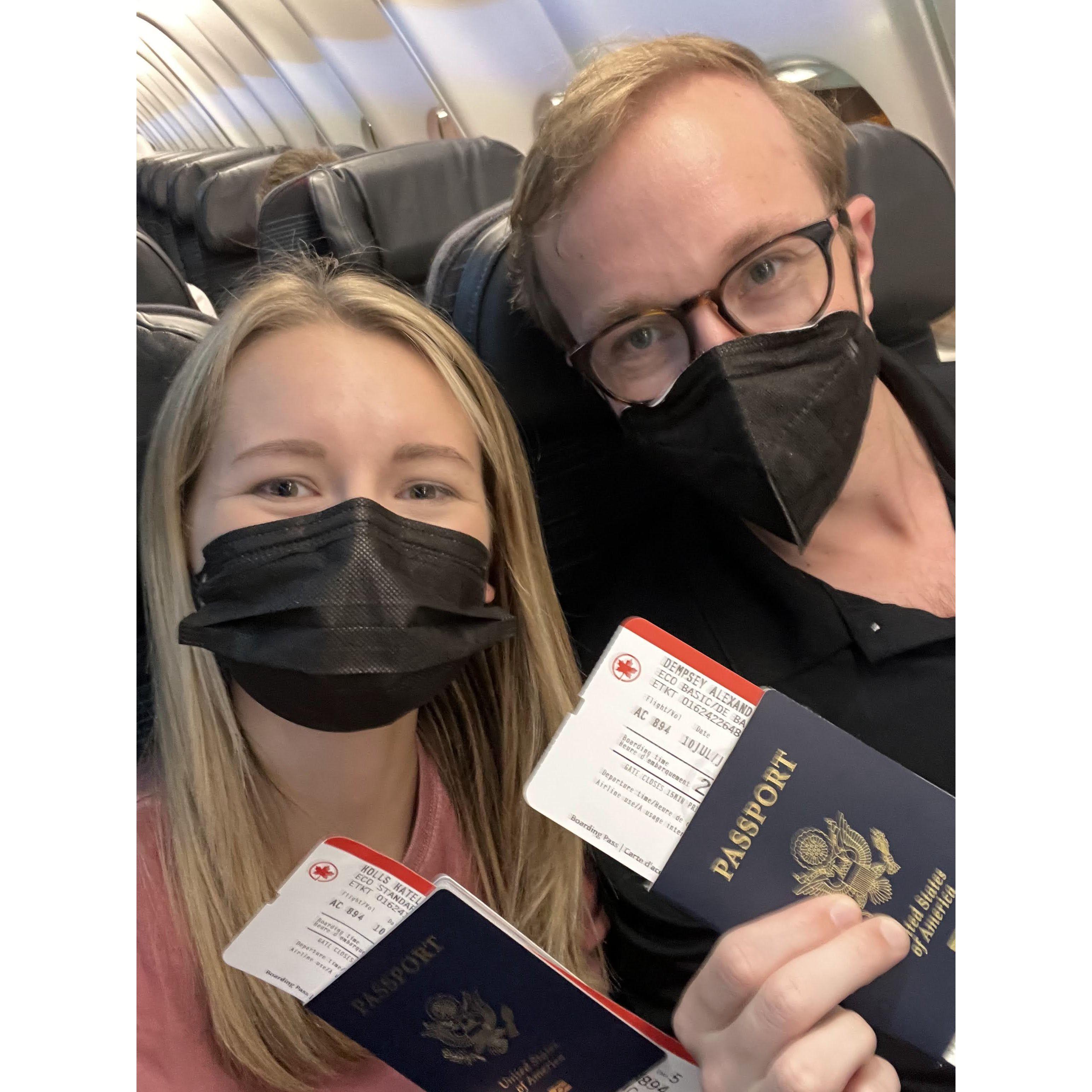 First of many international trips together.