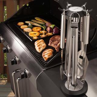 10-Piece Grilling Tool Set with Carousel