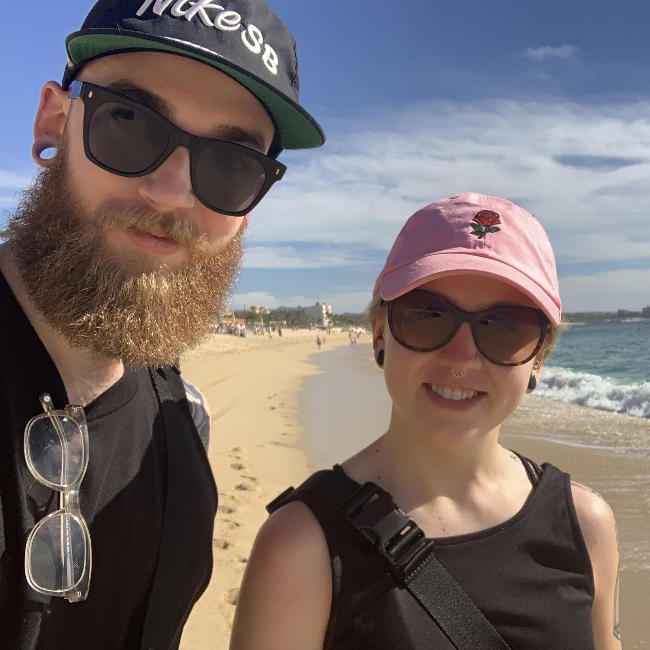 On the beach in Cabo!