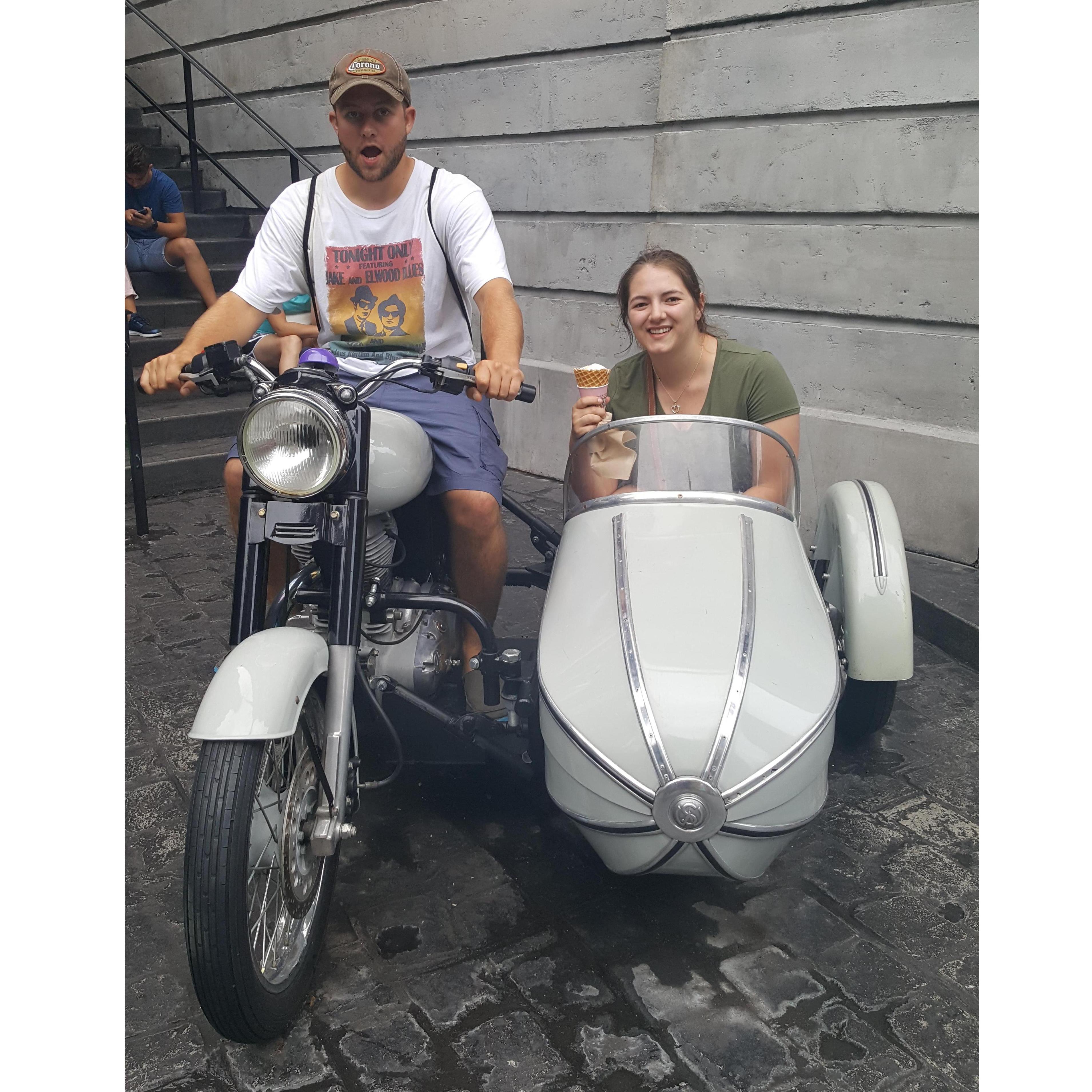 Hagrid's Motor Bike in Diagon Alley