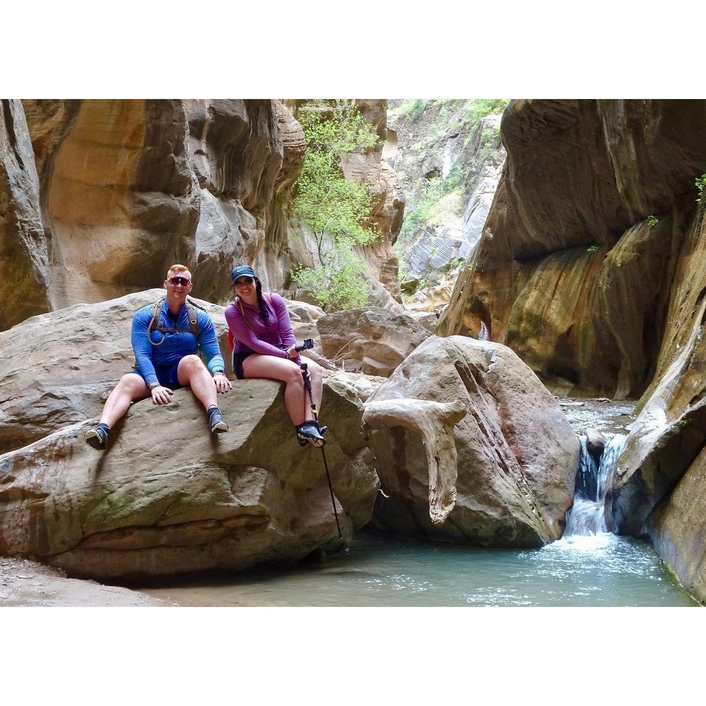 Hiking the Narrows at Zion National Park