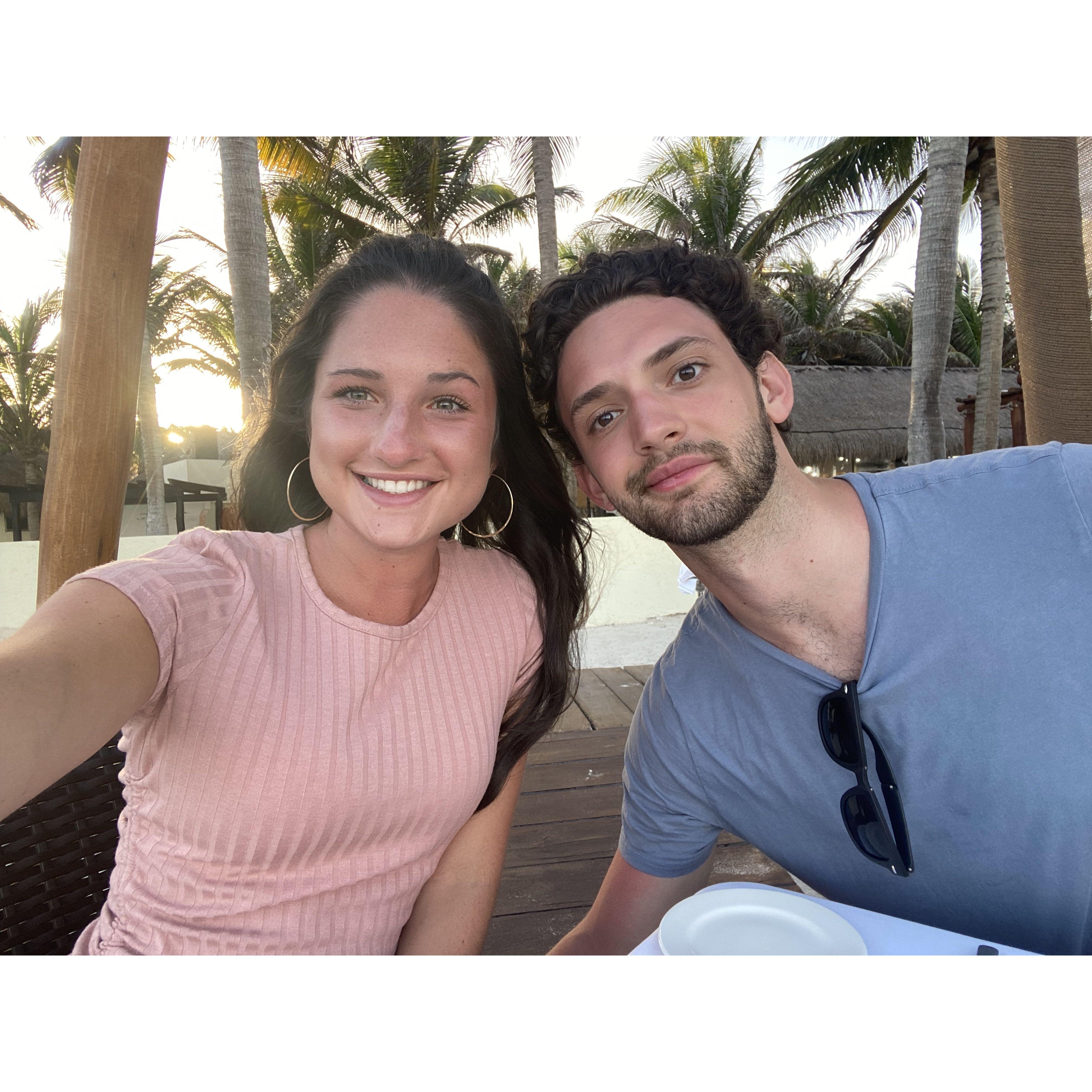 Private dinner date night on the beach