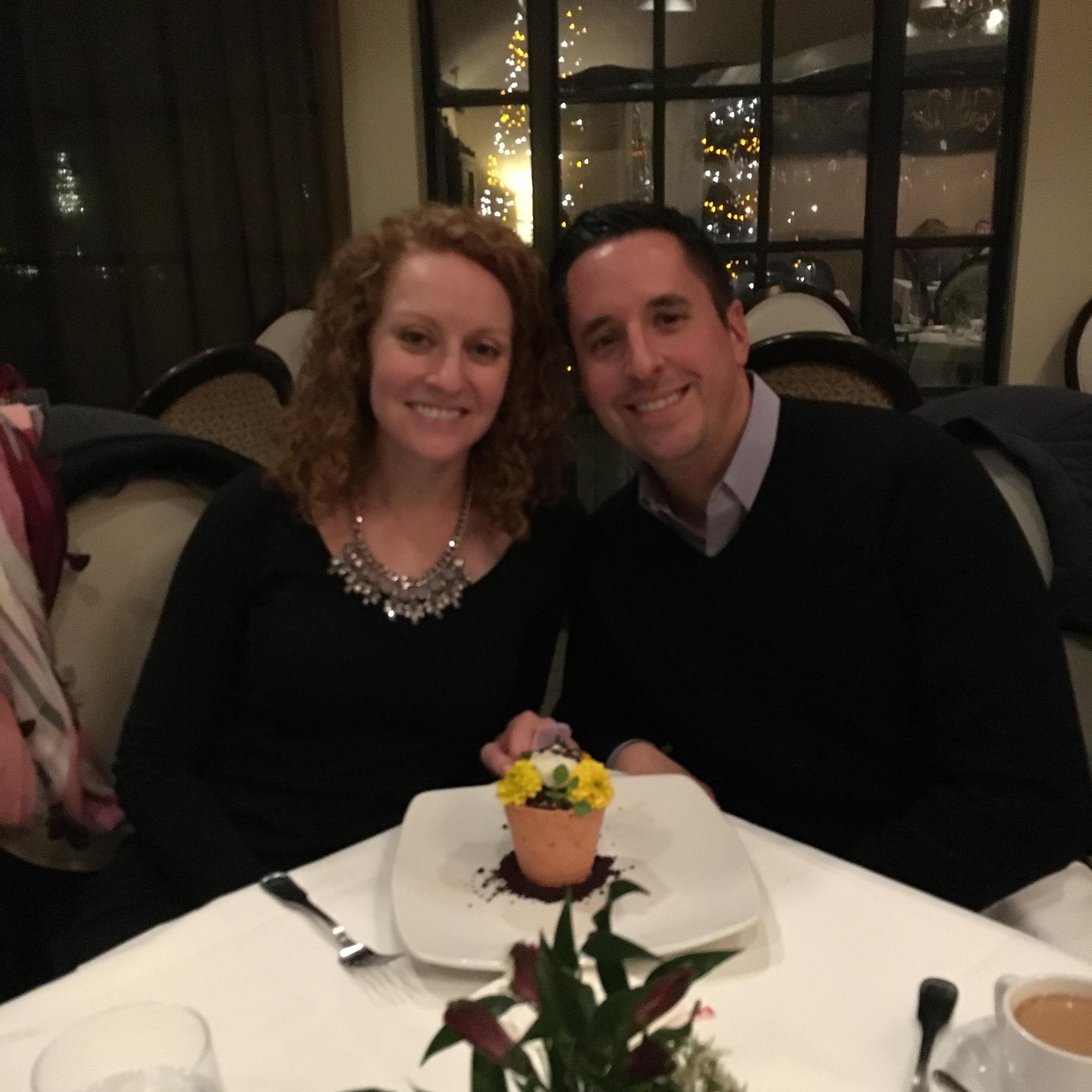 The night we got engaged! I was still too stunned to even cry lol