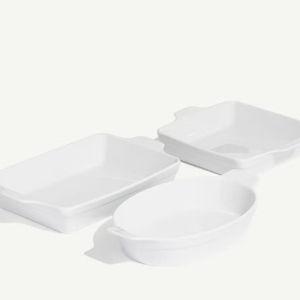 Baking Dish Set | 3-Piece | Made In, Color: White