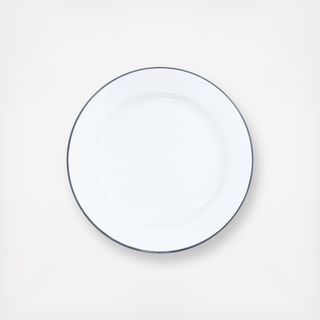 Vintage Enamelware Salad Plate, Set of 4