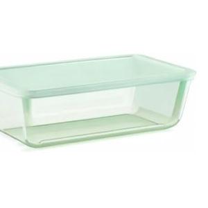 Pyrex Colors Tinted (11 Cup) Large Rectangular Food Storage Container, Snug Fit Non-Toxic Plastic BPA-Free Lids, Freezer Dishwasher Microwave Safe