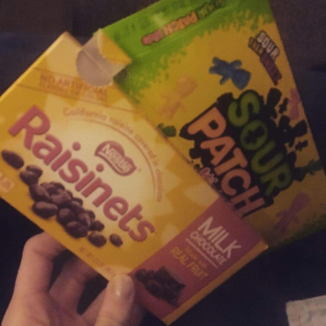 Though we share many similar tastes, our choice in movie candy is not one of them.