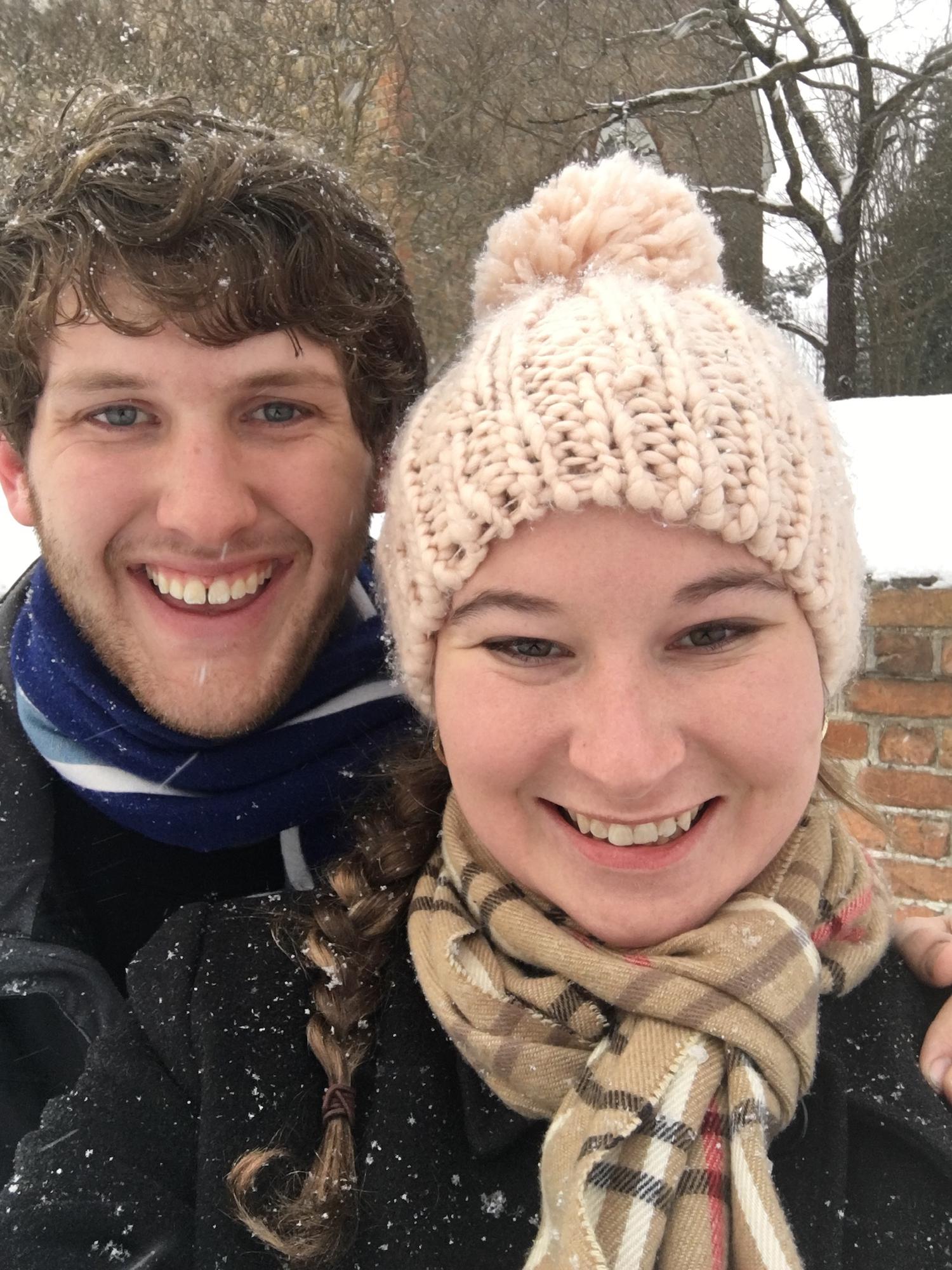 Our first snow day together in Wiliamsburg! (2017)