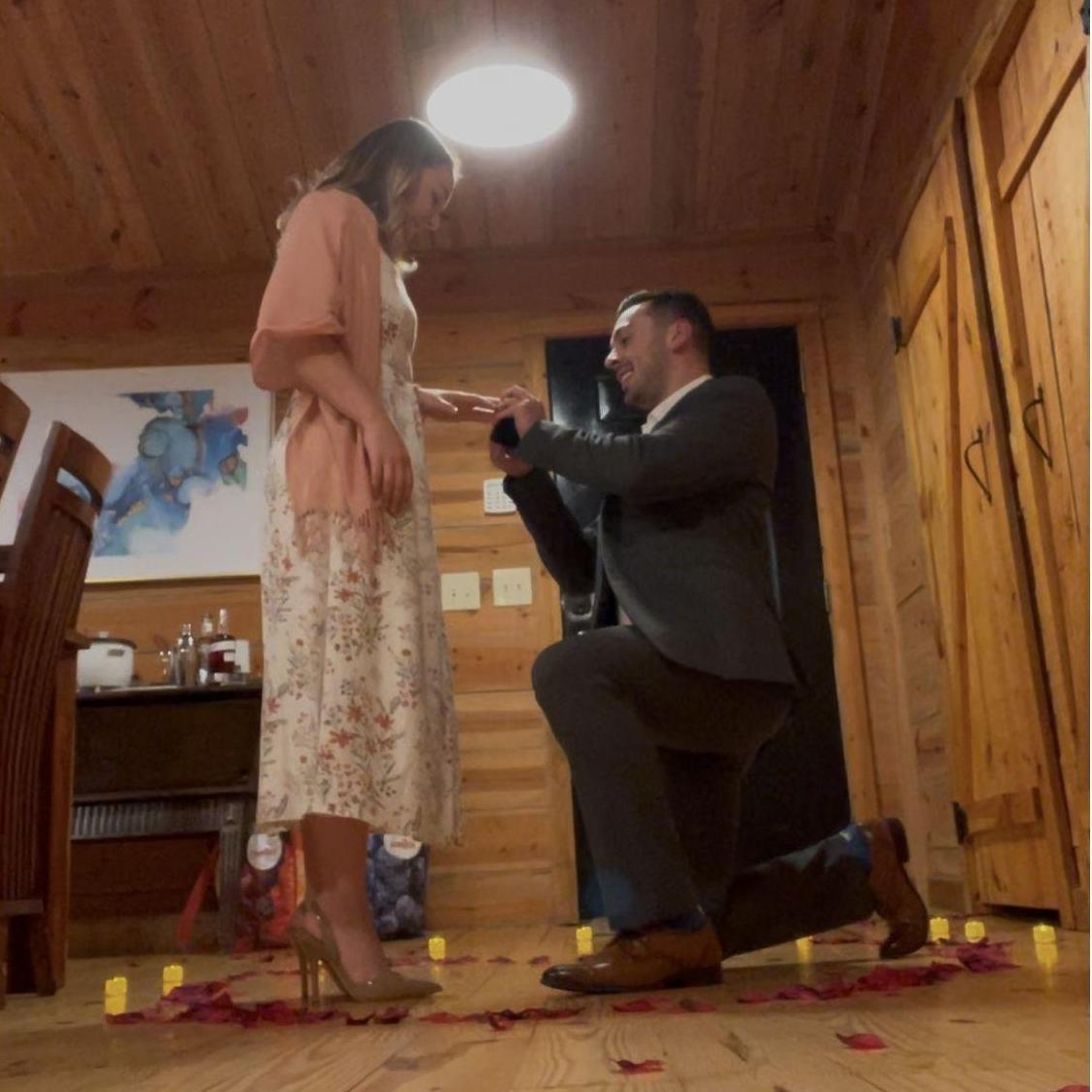 The moment that Brady popped the question (She said yes!)