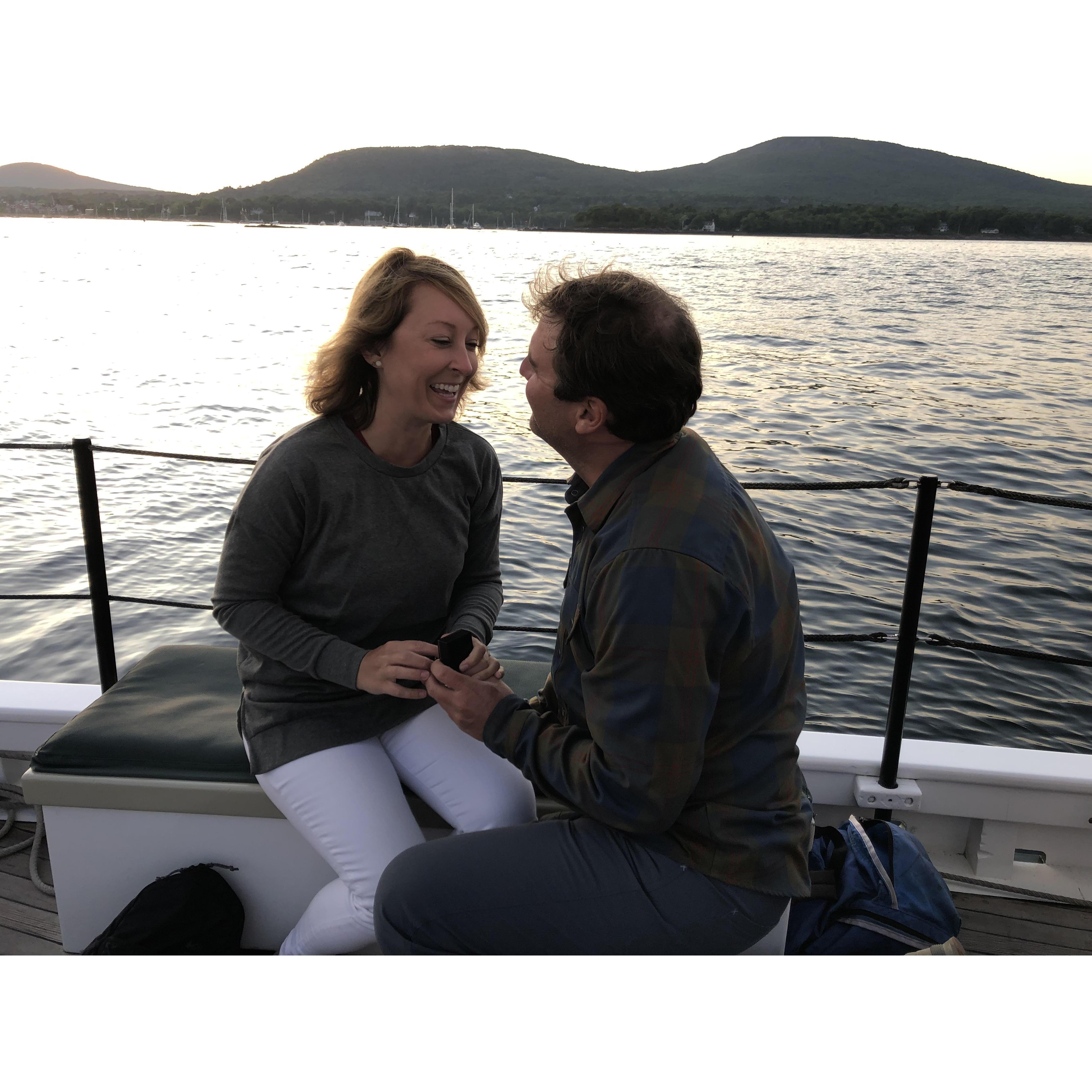 The moment Alex popped the question 🥰