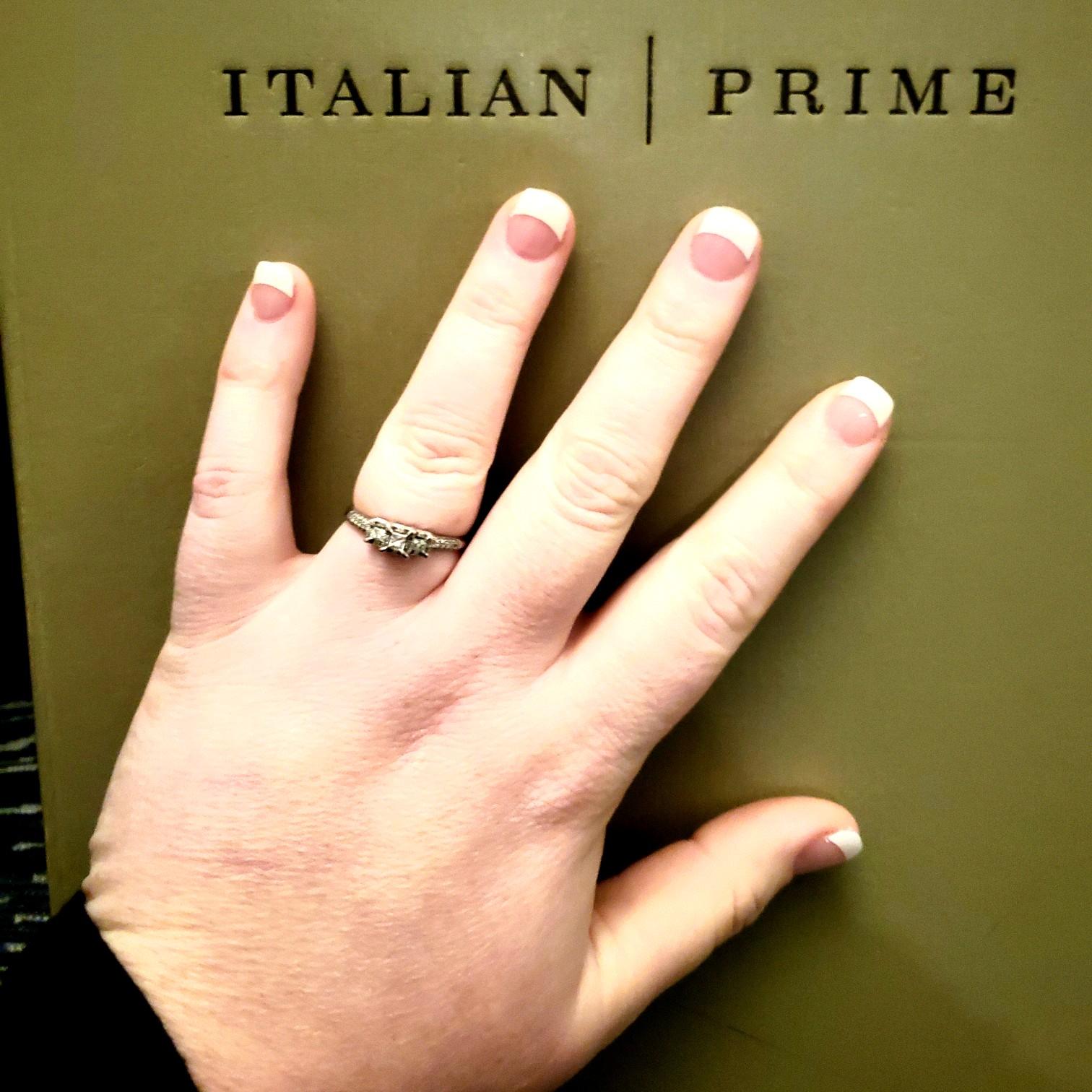 #boetcherputaringonit 
#engagementdinner
#isaidYES 
#hedidsogood
our engagement at Salvatores! 1/21/2020