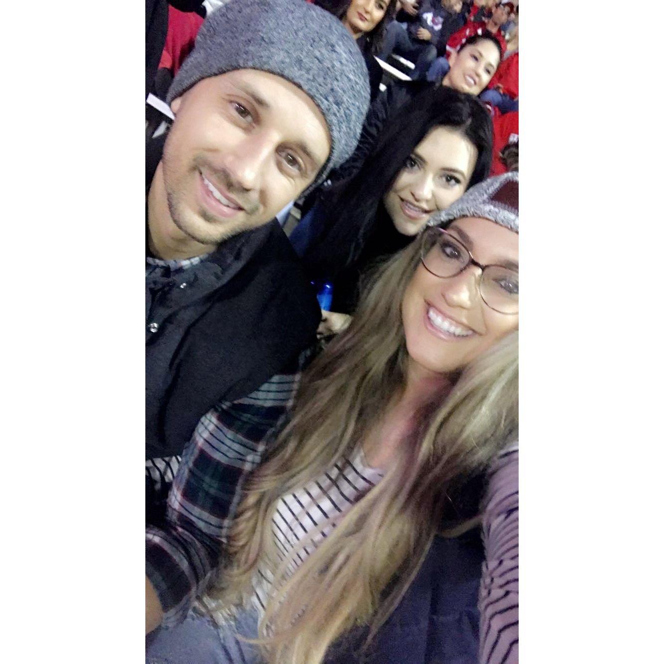 Bulldog game with sister 2018