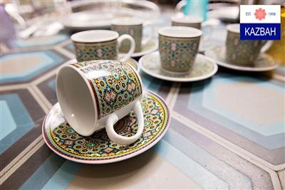 Moroccan "Demitasse" Cup & Saucer (QTY: 3)