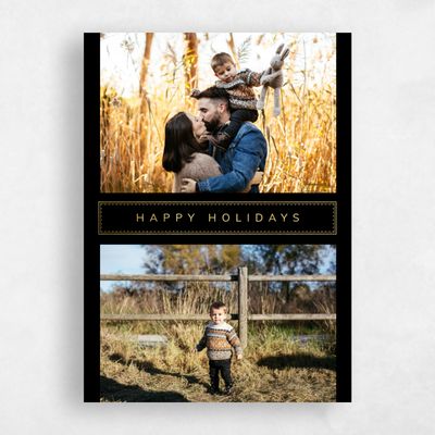 Black Holiday Card - Chauncey Foil