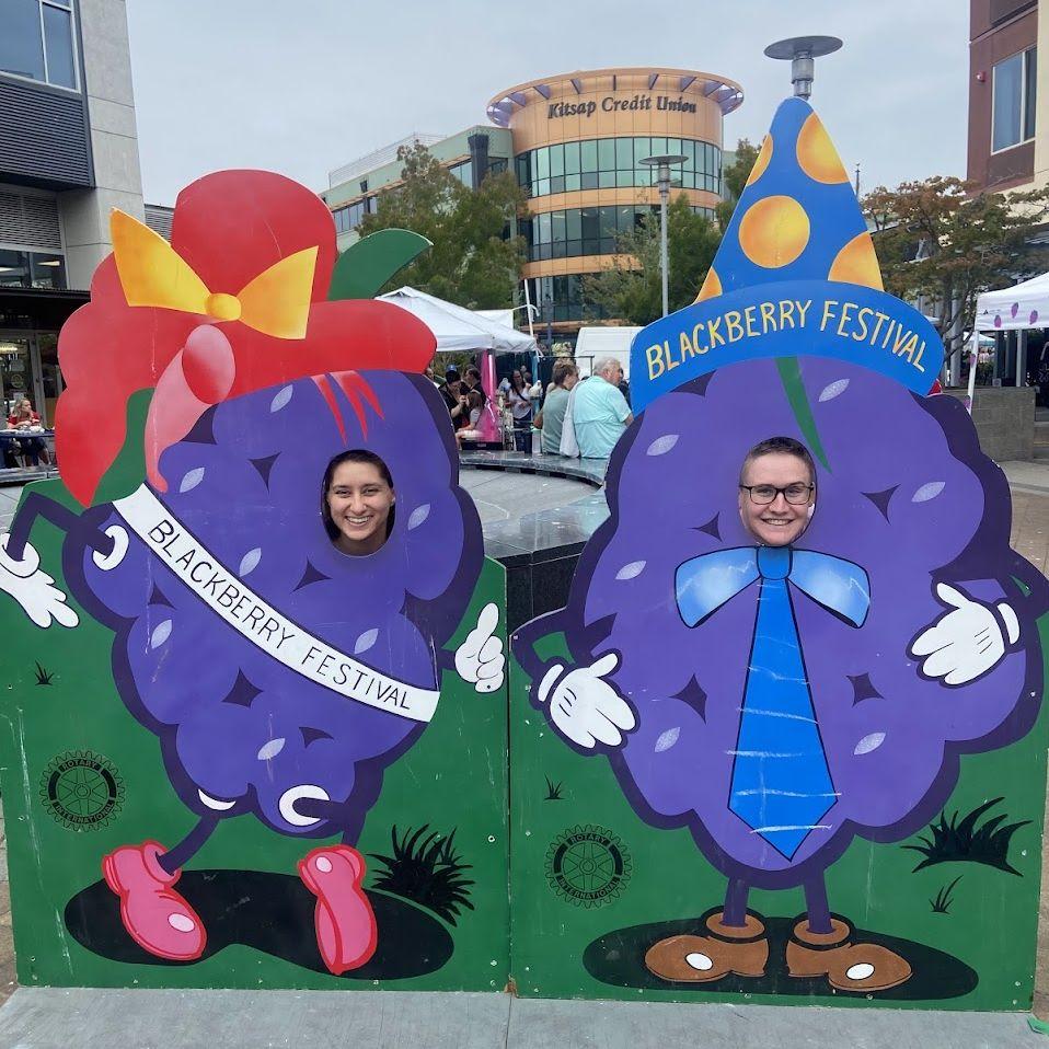 Enjoying the Blackberry Festival in Bremerton, WA.
