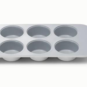 6-Cup Muffin Pan - Gray