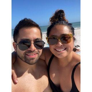 Being beach bums at Clearwater Beach