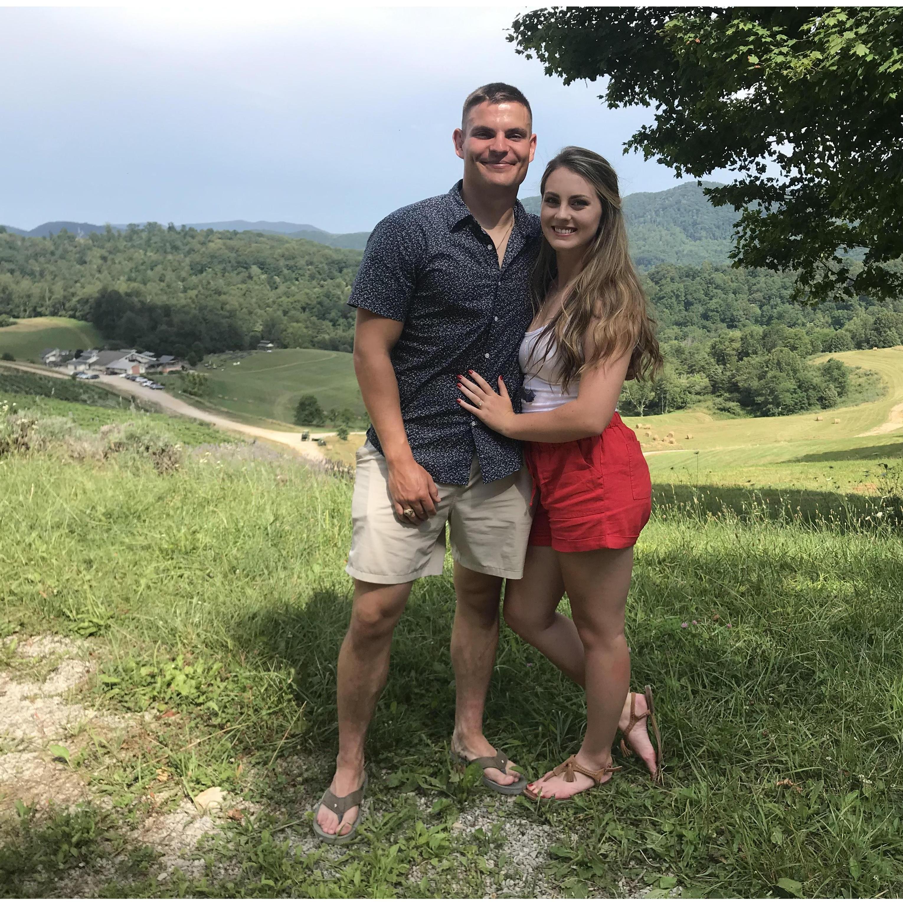 We got to spend the 4th of July together sipping wine at a Virginia winery!