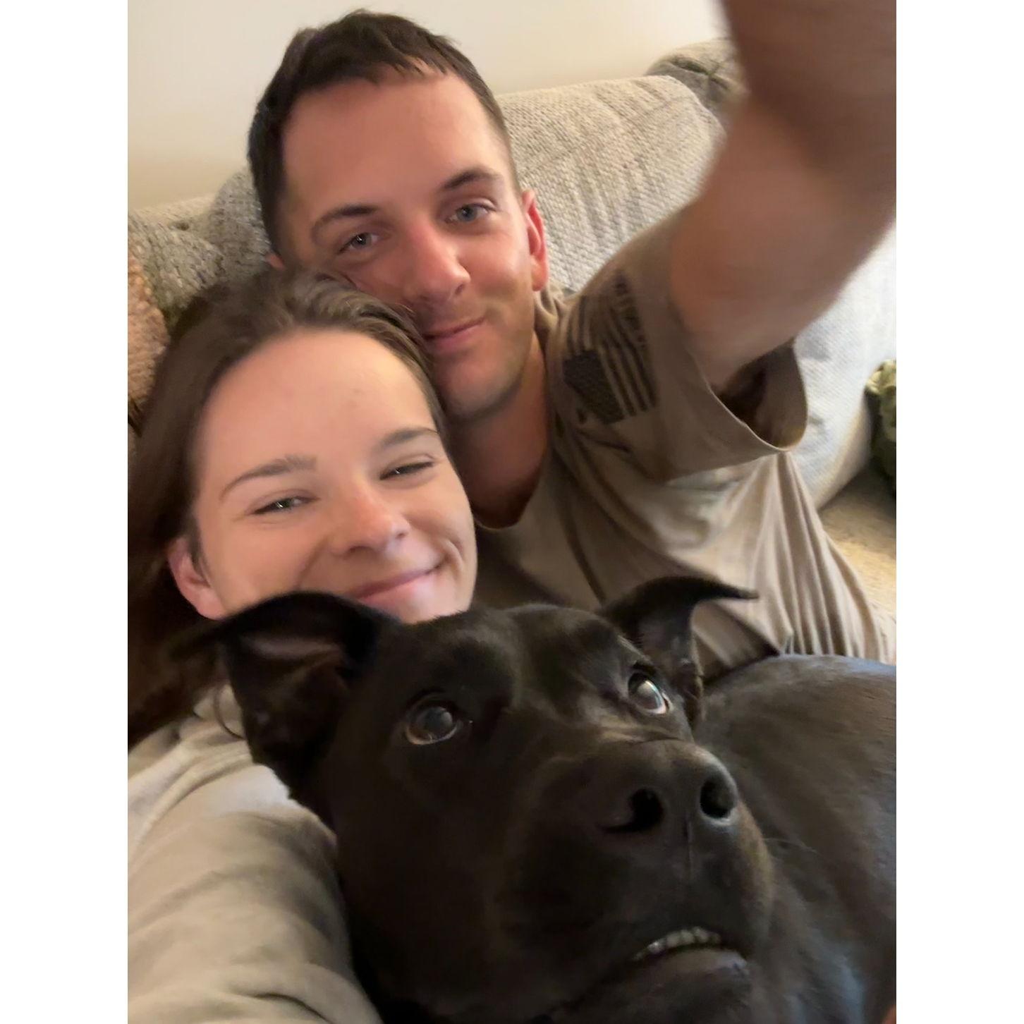 Family Photo feat. Scout who we adopted in July of 2024!