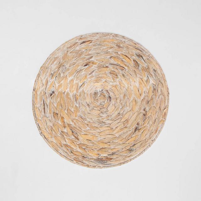 Water Hyacinth White Washed Charger - Threshold™