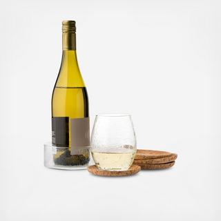 Quinta Hugo 5-Piece Bottle & Beverage Coaster Set